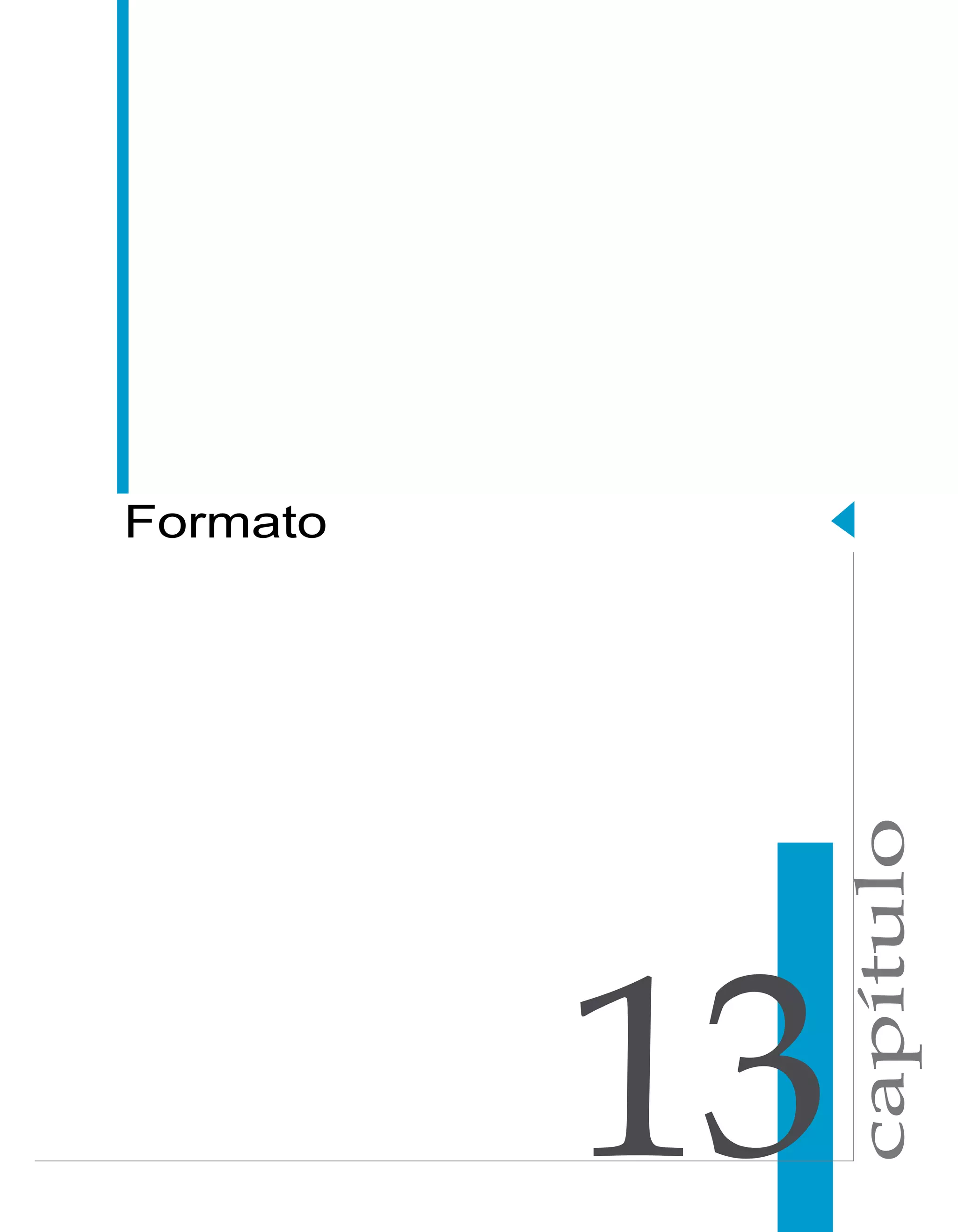 capítulo 
Formato 
 