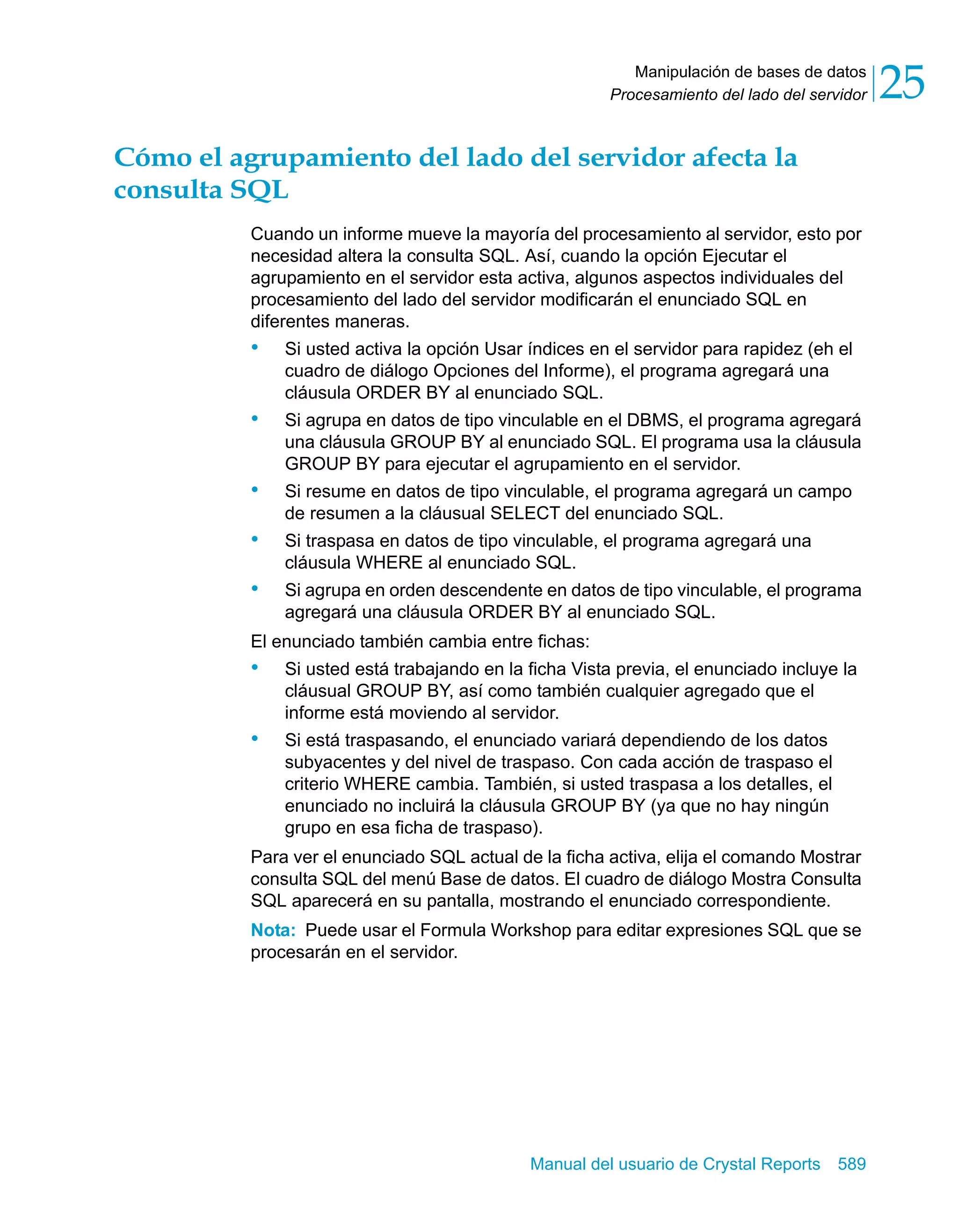 Manual del usuario de Crystal Reports XI