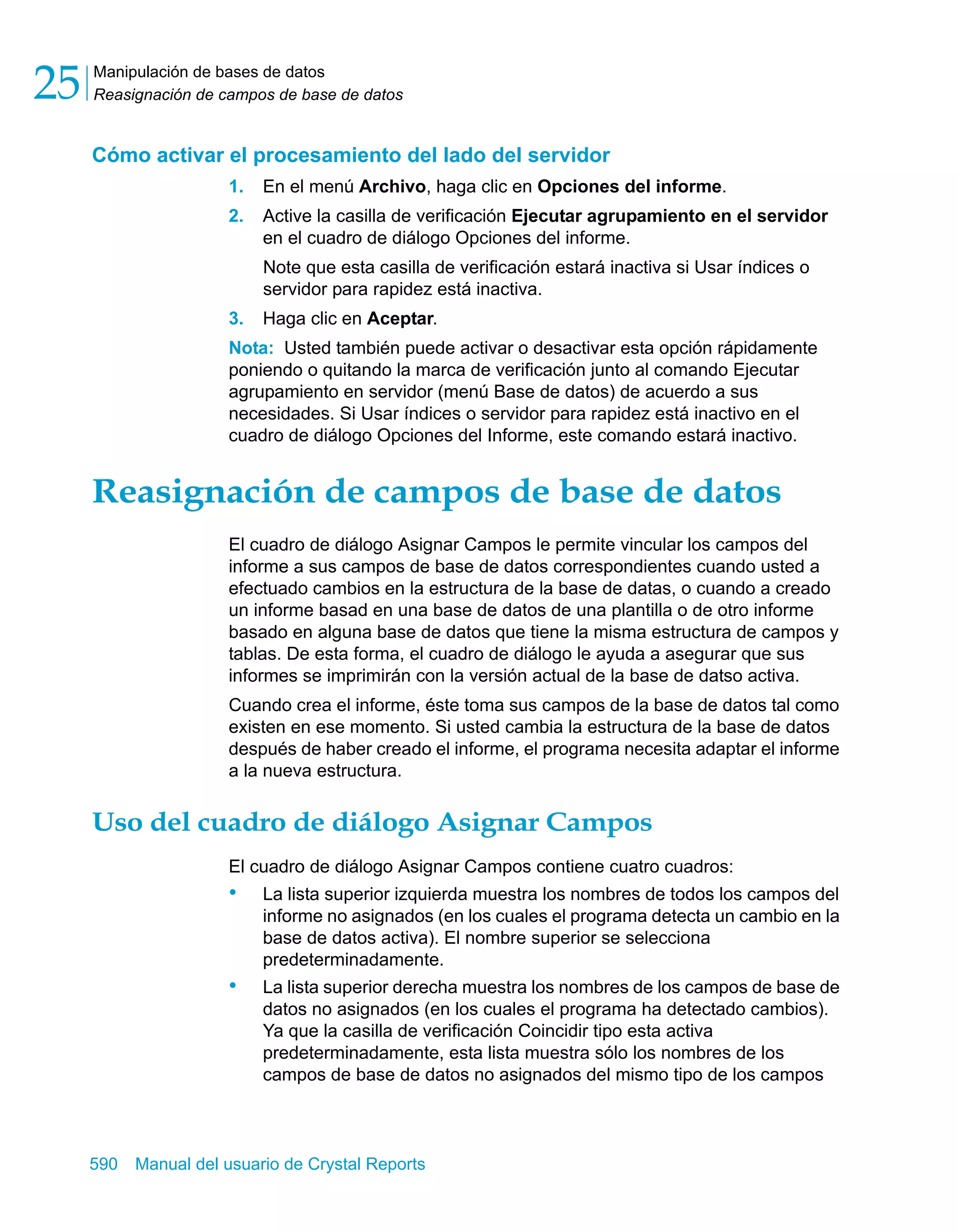 Manual del usuario de Crystal Reports XI