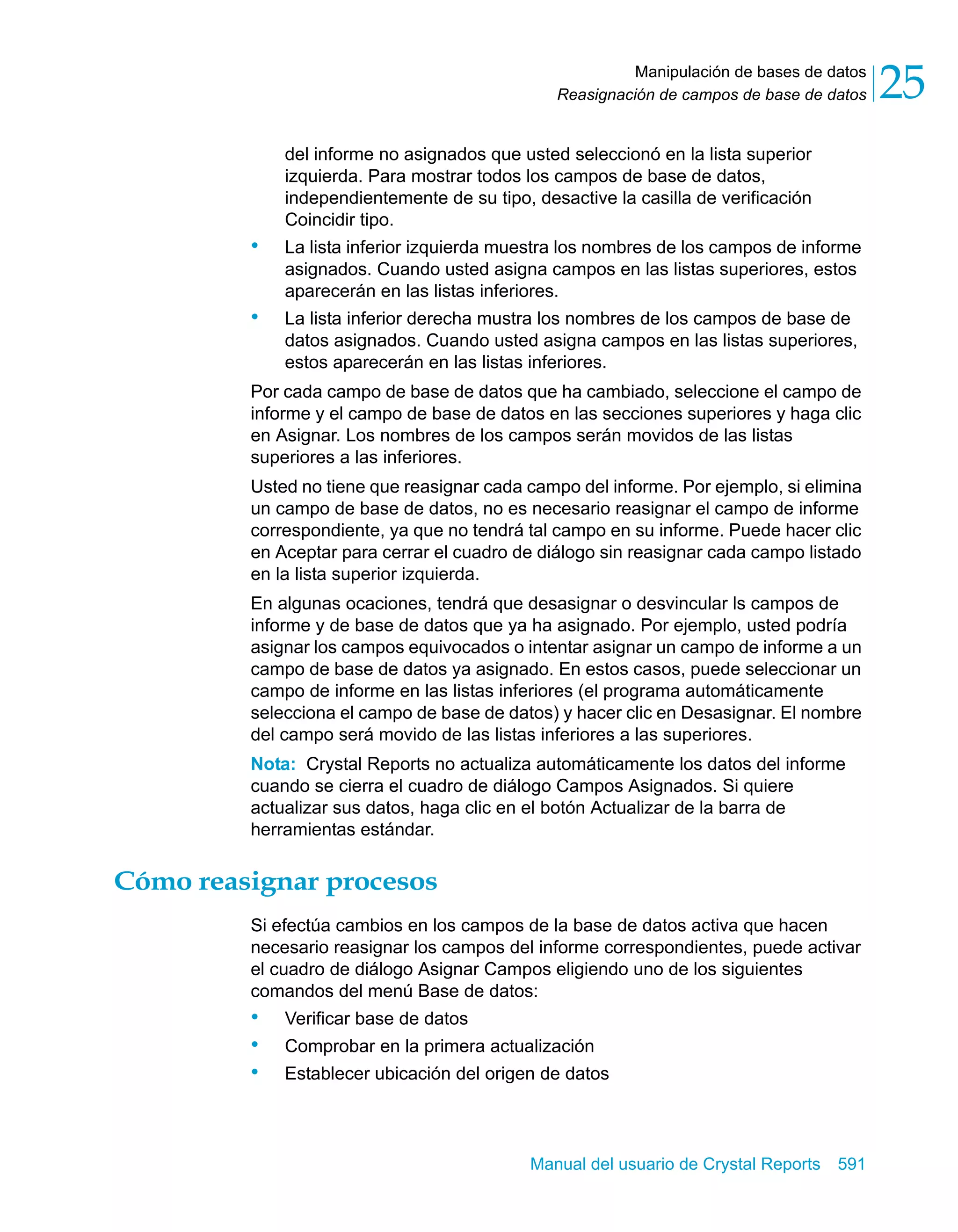 Manual del usuario de Crystal Reports XI