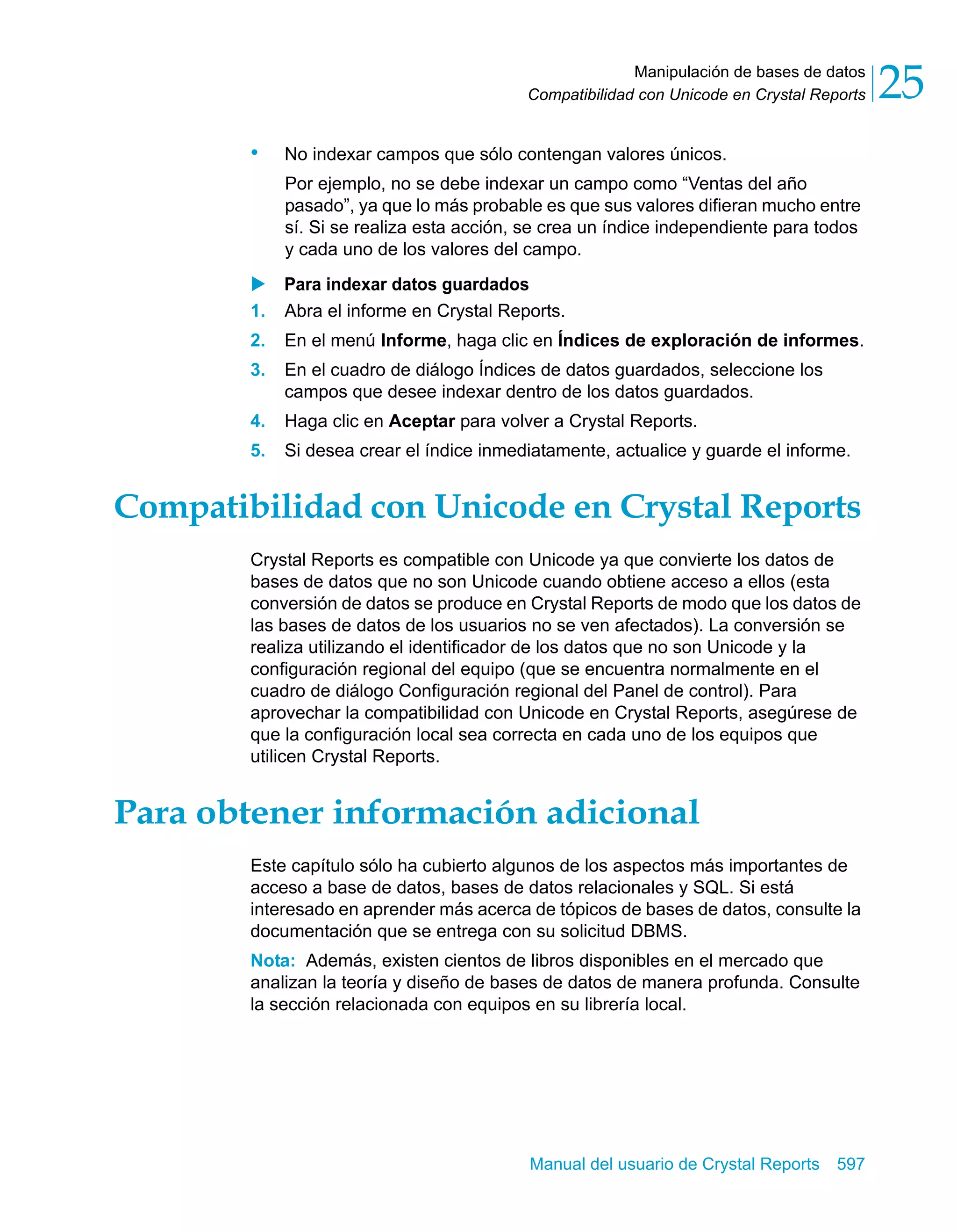 Manual del usuario de Crystal Reports XI