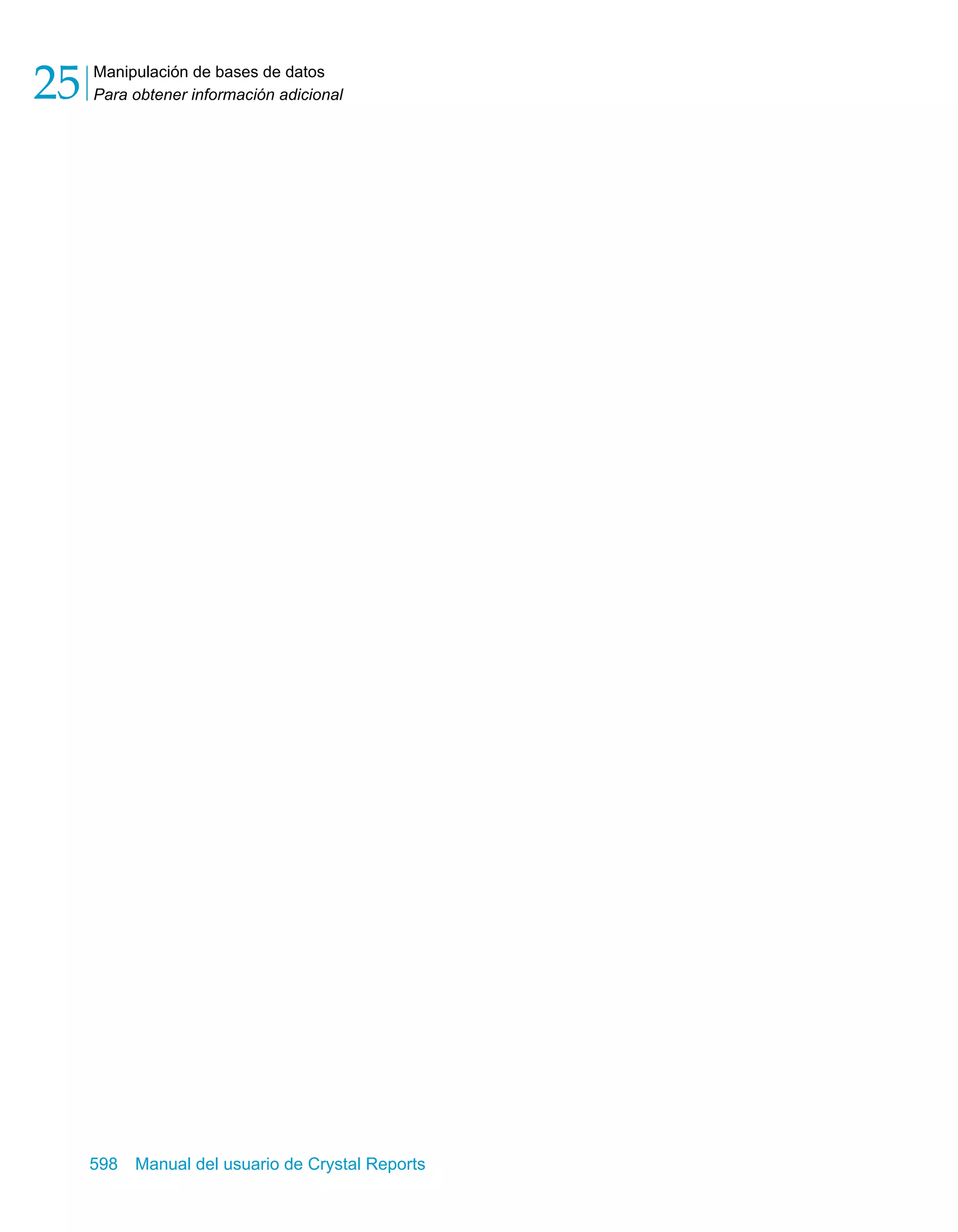 Manual del usuario de Crystal Reports XI