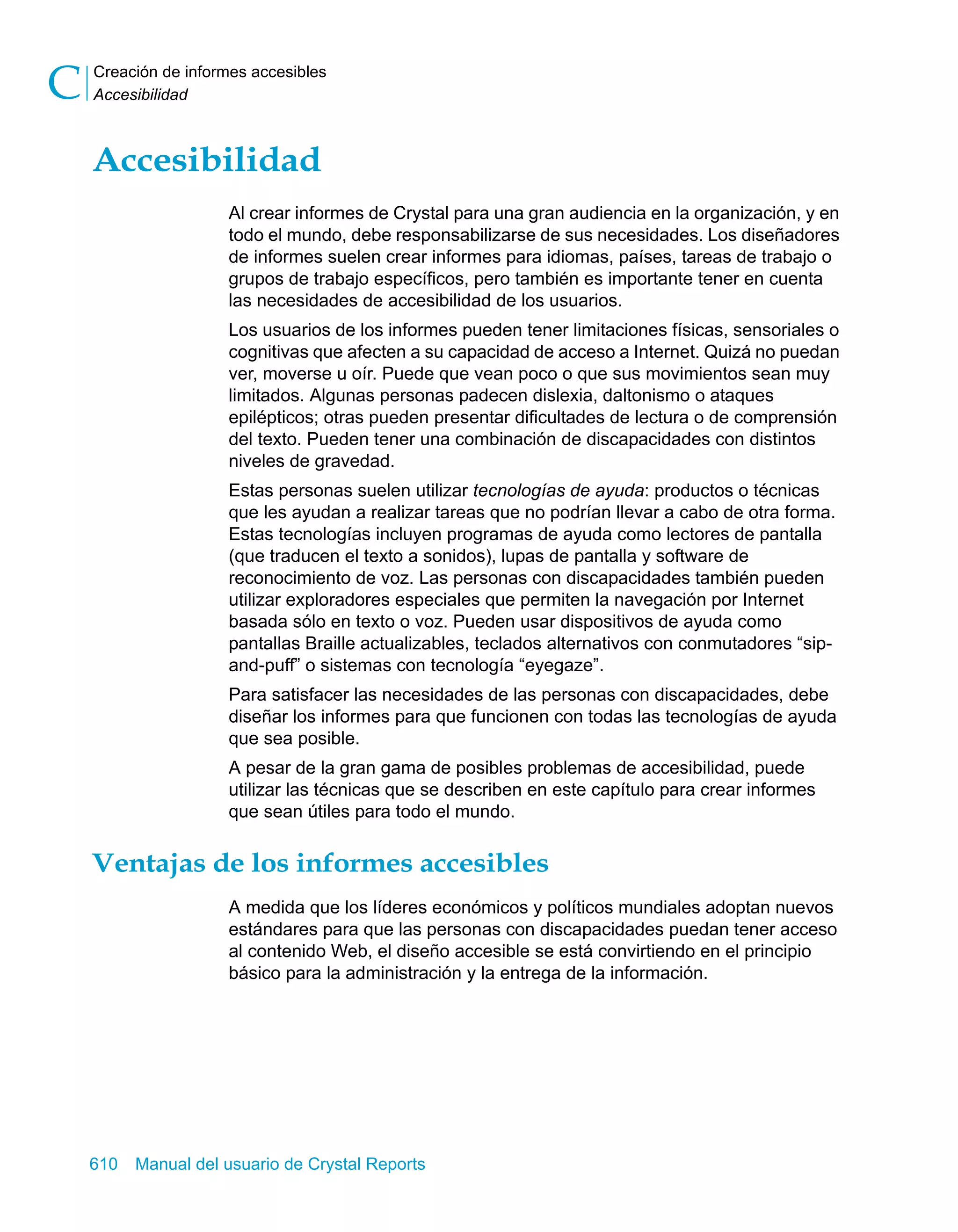 Manual del usuario de Crystal Reports XI