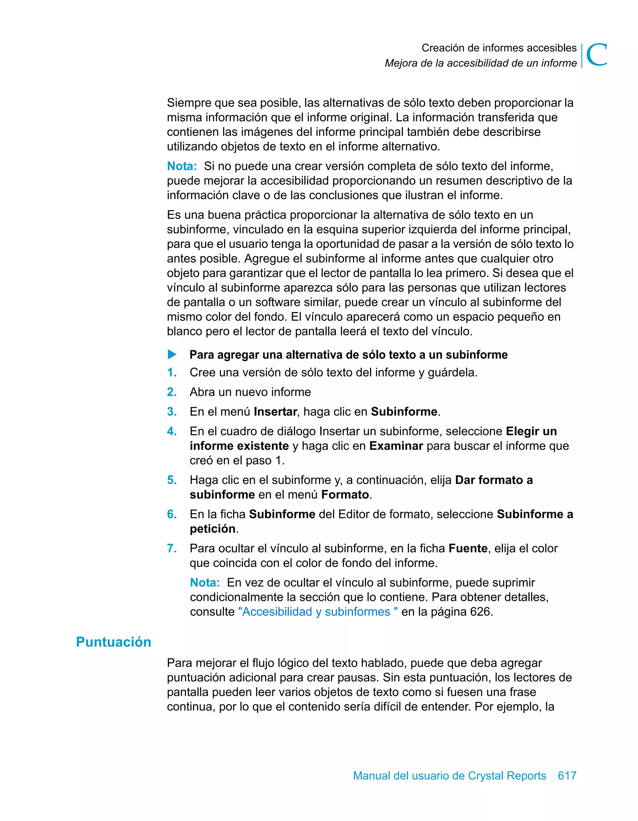 Manual del usuario de Crystal Reports XI