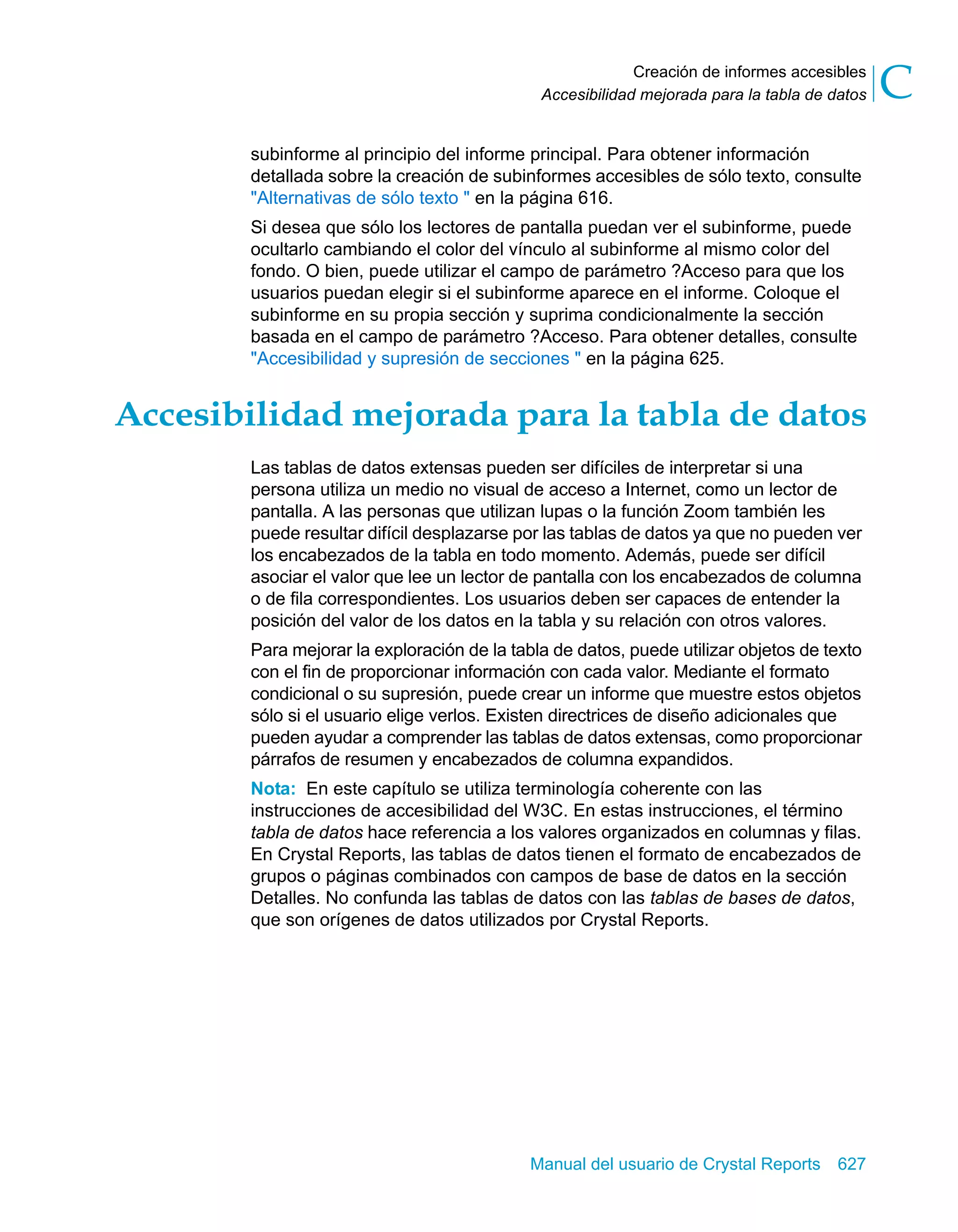 Manual del usuario de Crystal Reports XI