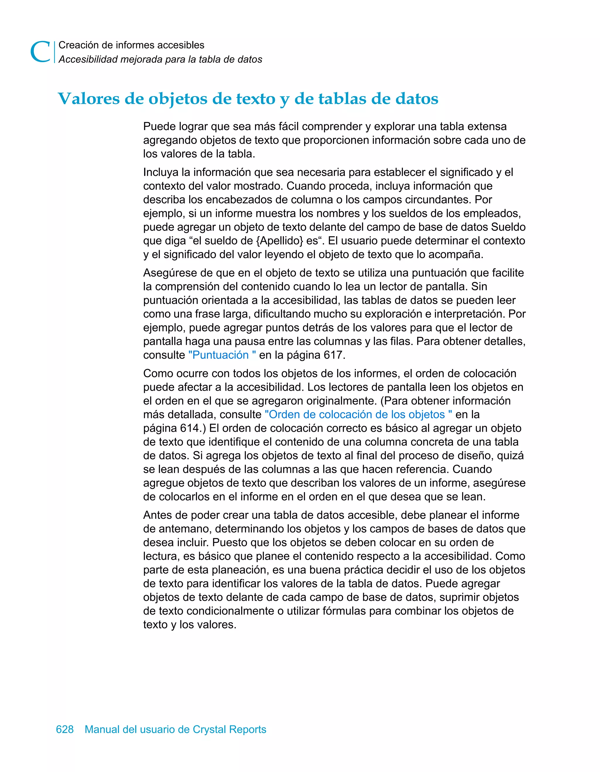 Manual del usuario de Crystal Reports XI