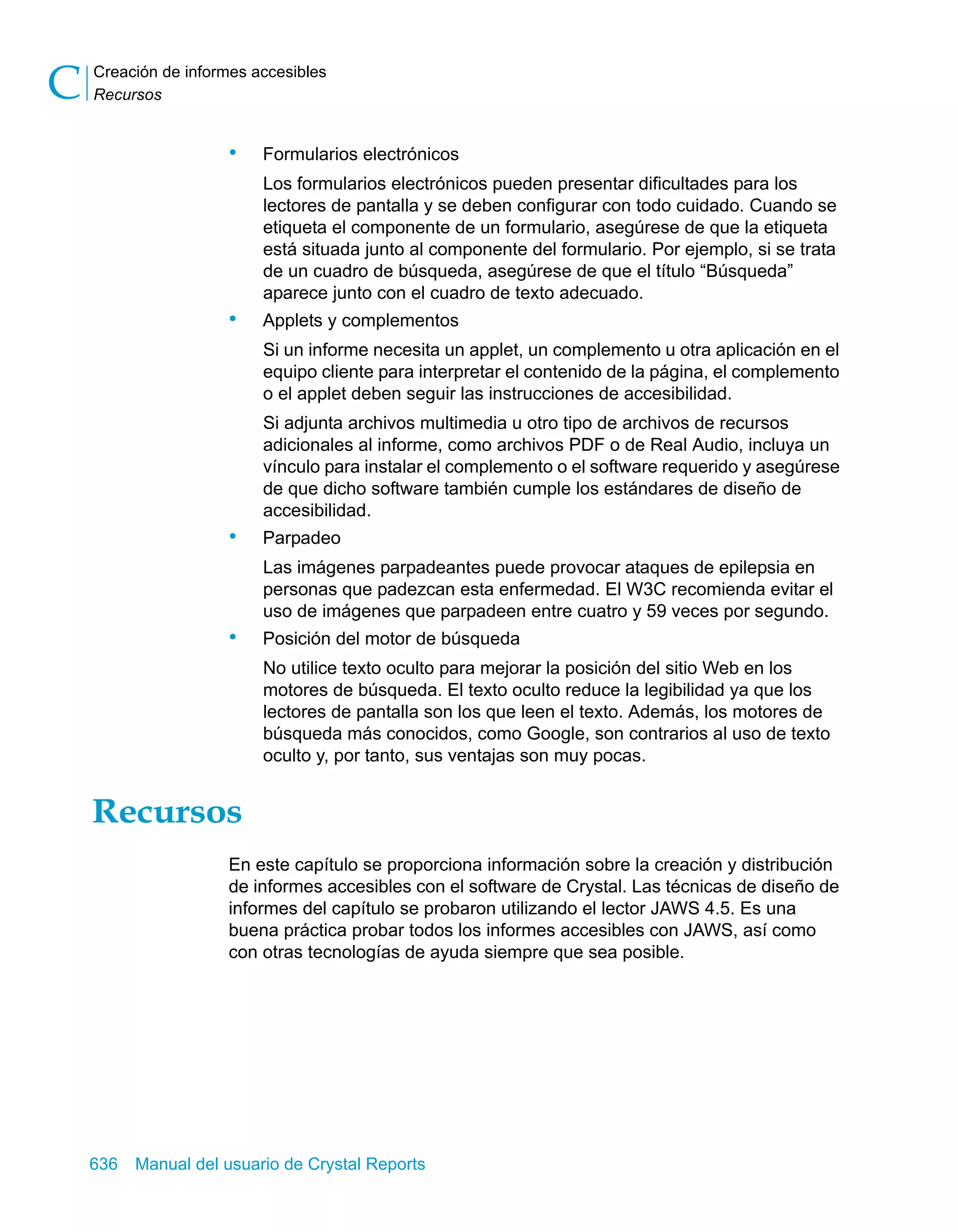 Manual del usuario de Crystal Reports XI