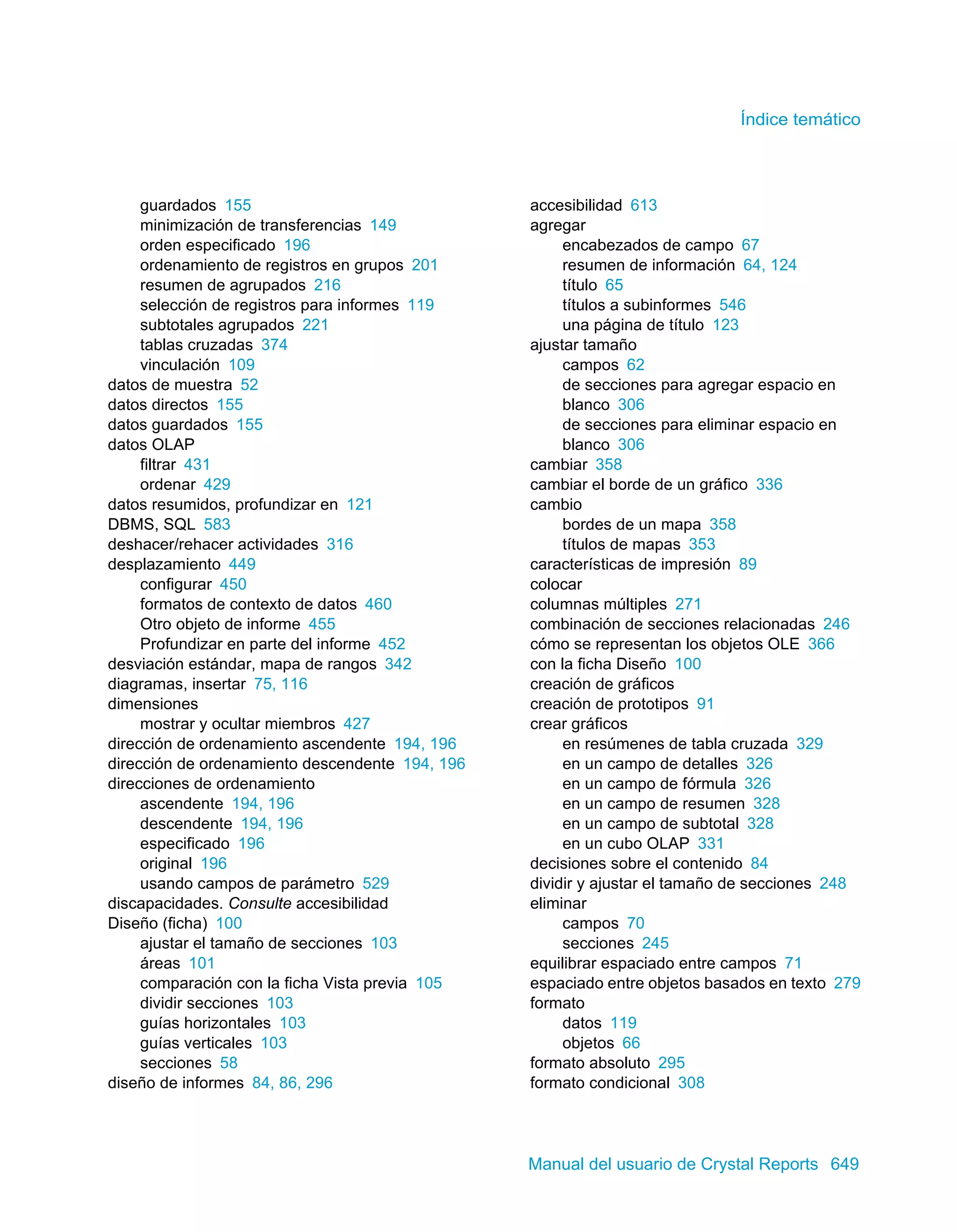 Manual del usuario de Crystal Reports XI