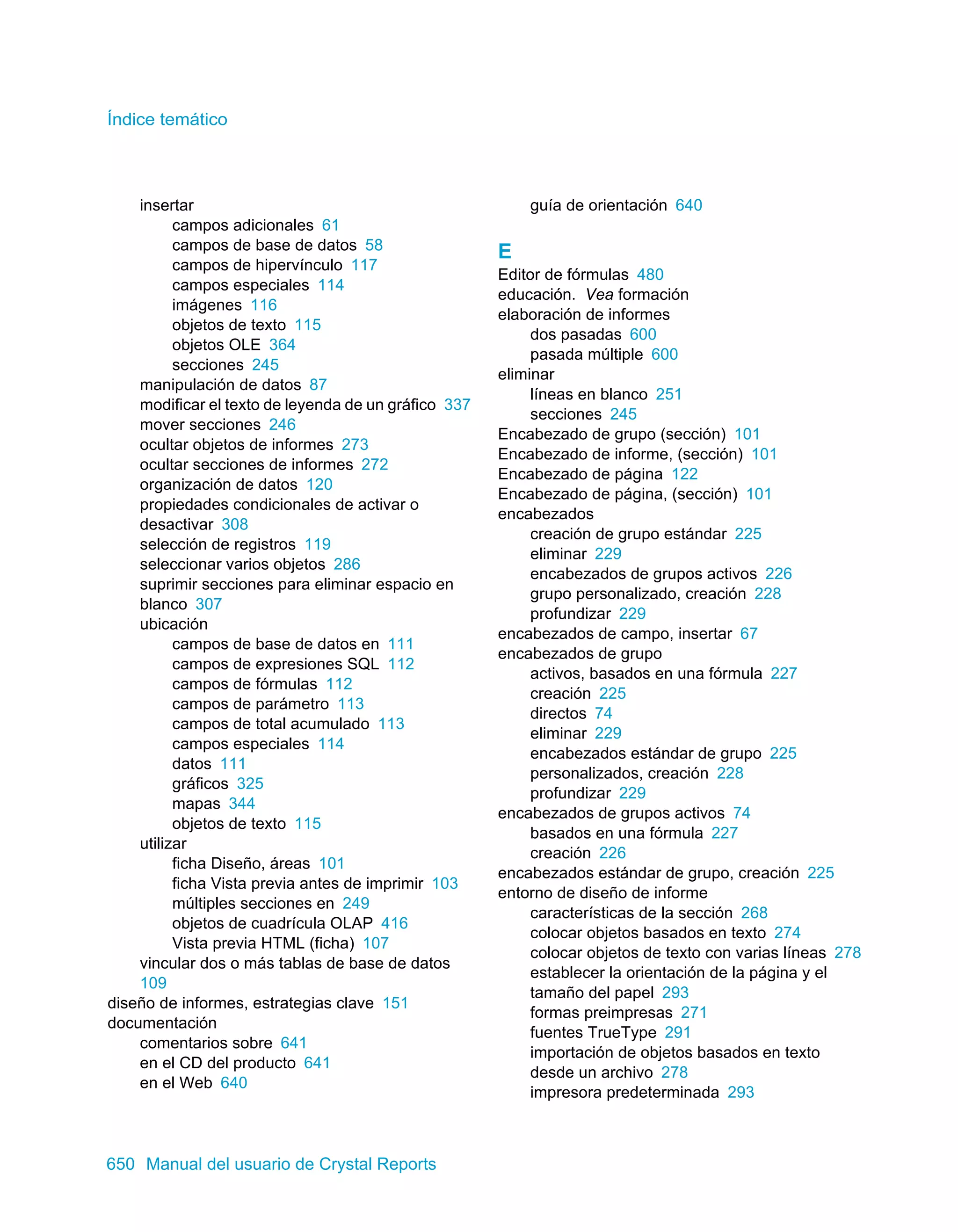 Manual del usuario de Crystal Reports XI