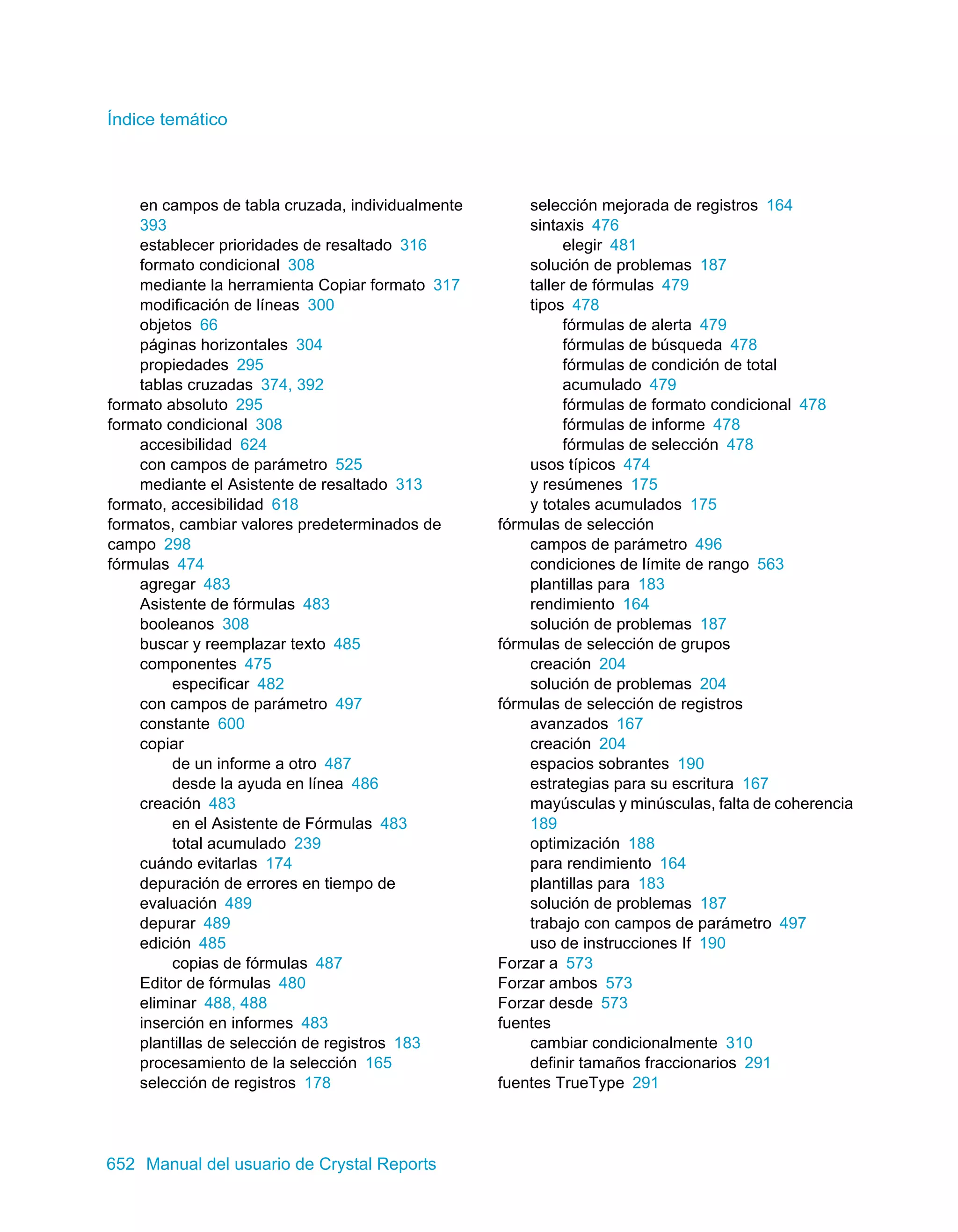 Manual del usuario de Crystal Reports XI