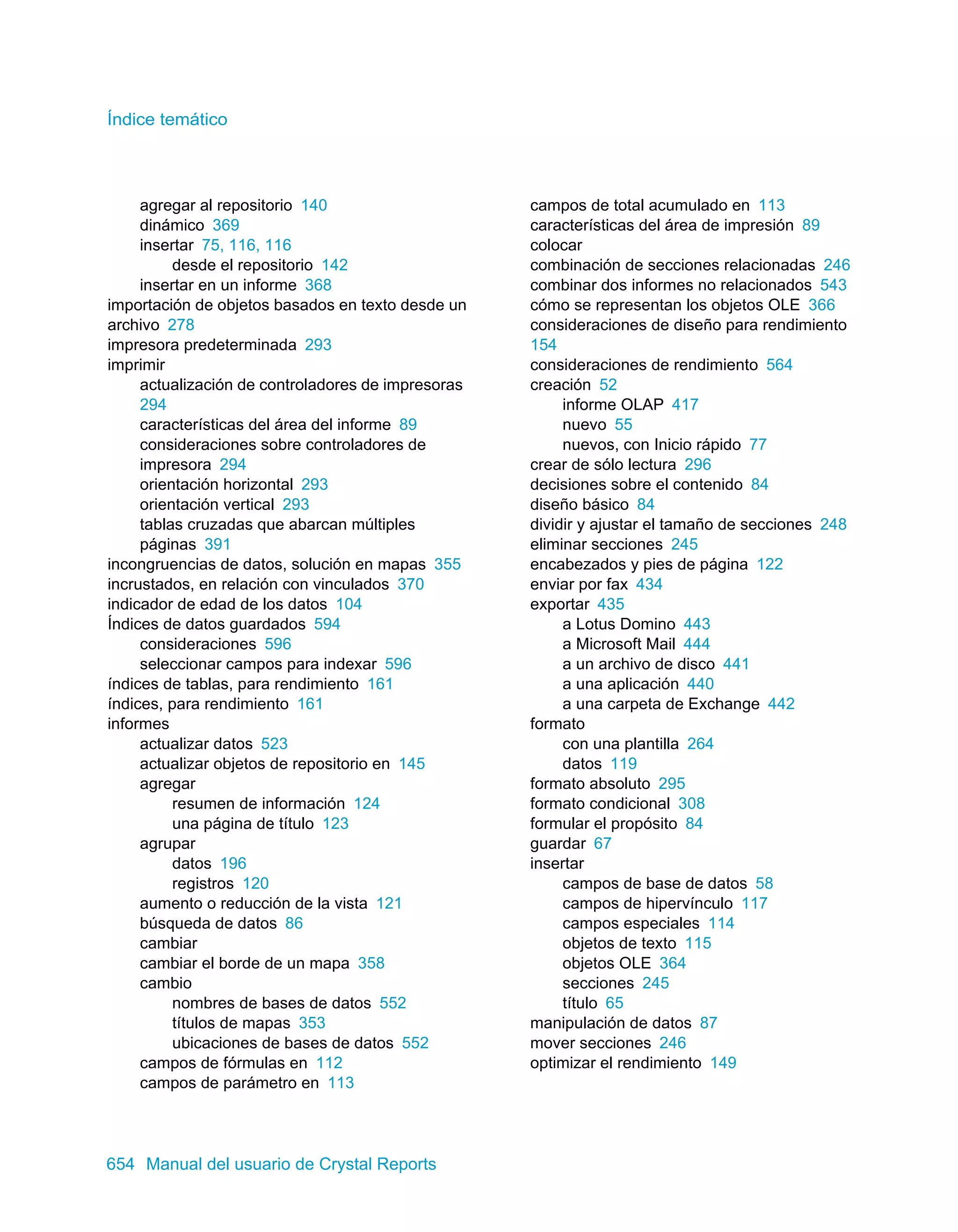 Manual del usuario de Crystal Reports XI