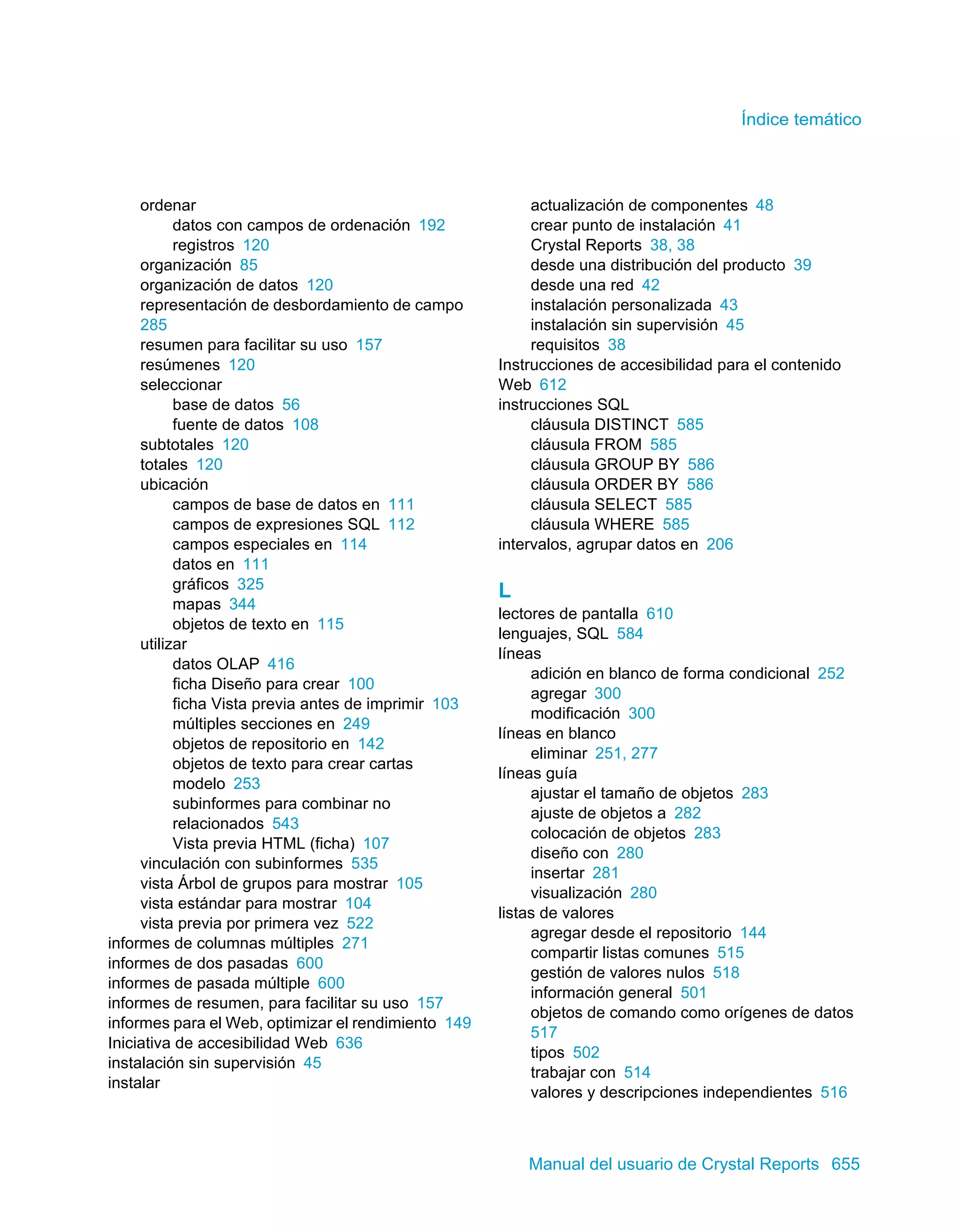 Manual del usuario de Crystal Reports XI