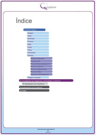 I
                                 .....'U uodernia
                                         •

,
Indice
         Ventana ...