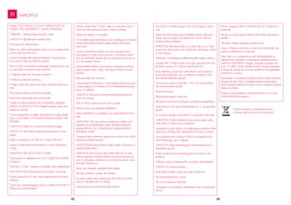 42 43
VAROITUS
KAIKKI TUOTTEESSA OLEVAT VAROITUKSET JA
OHJEET ON KÄÄNNETTY TÄSSÄ OPPAASSA.
TÄRKEÄÄ - Säilytä tulevaa tarvetta varten.
VAROITUS: Älä jätä lasta koskaan yksin.
Pidä lapsi aina näköpiirissäsi.
Kehto on valmis käytettäväksi vasta, kun sen lukitusmeka-
nismit ovat kunnolla kiinni.
Tarkista huolella, että lukitusmekanismit ovat kunnolla
kiinni ennen taittuvan kehdon käyttöä
Pack ‚N Play, sivukaiteet ja pohjapatja mukaan lukien, täy-
tyy olla täysin koottuna ennen käyttöä.
• Yläkaide pitää olla kokonaan lukittuna.
• Keskiosa pitää olla lukittuna.
• Patjan pitää olla tasainen ja Velcro-tarrahihnoilla kiinni-
tetty.
Älä koskaan käytä tuotetta ilman patjaa.
Käytä aina patjaa alapuolen kiinnityksillä.
TUKEHTUMISVAARAN VÄLTTÄMISEKSI LEIKKIKE-
HÄSSÄ EI PIDÄ KÄYTTÄÄ lisäpehmusteita, kuten vesi-
patjoja tai tyynyjä.
Tämä matkakehto myydään varustettuna kovalla patjalla,
joka on suunniteltu nimenomaan tukehtumisvaaran vält-
tämiseksi.
VAROITUS: Käytä vain mukana toimitettua patjaa
VAROITUS: Älä käytä tuotteessa useampaa kuin yhtä
patjaa.
Patjan nimellispituus on 950 mm, leveys 650 mm.
Lapsen suojeleminen putoamisilta ja muilta loukkaantu-
misilta:
VAROITUS: ÄLÄ JÄTÄ LASTA YKSIN.
Tämä tuote on säädöksen EN12221:2008, EN716:2008
mukainen.
Tätä Pack‘ N Play -tuotetta voi käyttää myös leikkikehänä.
VAROITUS: Pidä esineet aina poissa lasten ulottuvilta.
Poista lisävaruste, kun lapsi osaa vetää itsensä ylös leikki-
kehässä.
Toisin kuin vauvansängyissä, joissa on jäykät sivut, Pack ‚N
Playssä on joustavat laidat.
42 43
Ristillä ylivedetty roskalaatikkomerkki
osoittaa, että tuote on kierrätystuote.
FI
Tämän vuoksi Pack ‚N Playn patja on erityisesti suunni-
teltu niin, että tukehtumisvaara voidaan ehkäistä.
Patjan alin asento on turvallisin.
On tärkeää ottaa lastensänky ja sen tukitangot pois ennen
kehdon/leikkikehän käyttöä patjan ollessa alimmassa
asennossa.
Lopeta vauvankorin käyttö, kun lapsi saavutta jotain
seuraavista: kun lapsi oppii istumaan, nousemaan polvil-
leen tai vetämään itsensä ylös, tai painaa yli 6,5 kg tai on
yli 3 kuukauden ikäinen.
Leikkikehä/kannettava vauvansänky, sivukaiteet ja pohja-
patja mukaan lukien, täytyy olla täysin koottuna ennen
käyttöä.
Keskiosa pitää olla lukittuna.
Lastensängyn irrottaminen: Irrota patjan pehmuste, avaa
4 painonappia ja 4 koukkua, irrota 8 kiinnitintä sivutango-
ista ja 2 putkesta.
Varoitus :Älä käytä kehtoa/leikkikehää/lastensänkyä
ilman sen alustaa.
Pack N‘ Play‘n pääosat ovat runko ja patja.
Kaikkia muita osia pidetään lisälaitteina.
Kaikki lisälaitteet on poistettava, kun lastensänkyä ei käy-
tetä.
Varoitus: Ole varovainen avotulen ja muiden voim-
akkaiden lämmönlähteiden kuten sähkölämmittimien,
kaasupolttimien, jne., aiheuttamasta vaarasta kehdon/
leikkikehän lähellä.
Tarkasta onko tuotteessa viallisia tai puuttuvia osia, löysiä
liitoksia tai teräviä reunoja.
VAROITUS:Älä jätä tuotteen sisään mitään, jota lapsi voi
käyttää kiipeämiseen.
Varoitus: Älä koskaan jätä mitään kehtoon tai laita
kehtoa sellaisen tuotteen lähelle, joka tarjota alustan tai
joka voi aiheuttaa tukehtumis- tai kuristumisvaaran, esim.
verhojen nauhat, jne.
Käytä vain tasaisella, vaakatasoisella lattialla.
Älä laita johtojen, narujen tms. lähelle.
Jos pehmustettu laita repeää niin, että pehmuste tulee
näkyviin, älä käytä Pack ‚N Playtä.
Tarkasta lukot ja kiinnittimet säännöllisesti.
Kun tuote on taitettu kasaan, laita se pois lapsen ulottu-
vilta.
Kaikki kiinnityskohdat pitää kiinnittää tiukkaan, sillä jokin
kehon osa tai vaatetus voi jäädä niihin kiinni, mikä voi
johtaa kuristumisvaaraan.
Varoitus: Älä käytä kehtoa, jos jokin sen osa on rikki,
kulunut tai siitä puuttuu osia, käytä vain valmistajan hyväk-
symiä varaosia.
Käytä vain valmistajalta tai jälleenmyyjältä saatavia lisäosia.
Lopeta Pack ‚N Playn käyttö, kun lapsi saavuttaa 86 cm:n
pituuden, painaa yli 14 kg tai osaa kiivetä ulos.
Jotta vältetään putoamisen aiheuttamat vammat lapsen
pystyessä kiipeämään ulos tuotteesta, tuotetta ei enää
tule käyttää tällaisella lapsella.
Tämä sänky (joka on enintään 1100 cm) on tarkoitettu
alle kolmivuotiaille lapsille.
Kietoutumisvaara.
Säilytä poissa lasten ulottuvilta.
Älä käytä muita kuin valmistajan suosittelemia lisälaitteita.
Hoitopöytä ei ole sopiva käytettäväksi yli 11 kg painaville
lapsille.
Se soveltuu lapselle syntymästä 12 kuukauden ikään asti.
VAROITUS: Poista hoitopöytä aina ennen lapsen laitta-
mista Pack ‚N Playhin tai vauvankoriin.
Lastensänky ja sen säilytys.: Jos jätät lapsen kehtoon ilman
valvontaa, varmista, että säilytysaukko on kiinni ja lukittu.
Irrota elektroninen moduuli/ Pyörivä musikaalinen, kun
otat lastensängyn pois sängystä.
VAROITUS: Käytä lastensängyssä värinämoduulia vain
leikkikehän kanssa.
Poista värinämoduuli lastensängystä, kun sänky ei ole
käytössä.
Malleille, joissa on heiluttimella varustettu sähköyksikkö:
VAROITUS: Kuristumisvaara:
Pidä heilutinyksikön johta pois lasten ulottuvilta.
Älä käytä jatkojohdon kanssa.
Älä irrota nappulaa nauhasta.
Vaippataso on tarkoitettu käytettäväksi vain hoitopöydän
kanssa -
Poista vaippataso Pack ‚N Playstä aina kun et käytä hoi-
topöytää.
Älä anna nuorten lapsien leikkiä vahtimatta vauvankorin
lähellä.
Älä käytä mitään lisäpatjaa vauvankorissa.
Graco Children’s products on sitoutunut tekemään par-
haansa suojellakseen ympäristöä.
Näin ollen me muistutamme, että sähkölaitteiden ja
elektronisten laitteiden muodostamia jätteitä koskevan
direktiivin 2002/96/EU mukaan, joka astui voimaan elo-
kuun 13. 2005, tämän direktiivin piiriin kuuluvia tuotteita
ei enää saa heittää pois kunnan tavallisten talousjätteiden
keräämisen mukana.
Valmistajien on otettava tuotteet takaisin niiden käyttöiän
lopussa, ja näin Graco noudattaa palautusvaatimuksia,
jotka koskevat kaikkia Euroopan unionin alueella myytäviä
tällaisia tuotteita.
Palauta tuote paikalliseen keräyspisteeseen, kun tuote
tulee käyttöikänsä loppuun.
 