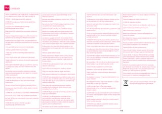 114 115
UYARILAR
ÜRÜN ÜZERİNDEKİ TÜM UYARILAR VE TALİMATLAR BU
KULLANIM KILAVUZUNDA TERCÜME EDİLMİŞTİR.
ÖNEMLİ – İleride başvurmak için saklayınız.
UYARILAR: Çocuğunuzu hiçbir zaman gözetimsiz
bırakmayınız.
Çocuğunuzun görebileceğiniz yerlerde
bulunduğundan emin olunuz.
Beşik, ancak kilit mekanizması kuruluyken kullanıma
hazırdır.
Katlanan beşiği kullanmadan önce, kilit sistemlerinin
tamamen kurulu olduğunu dikkatle kontrol edin.
Kullanımdan önce, Pack ’N Play yan parmaklıklar ve
alt yatak dahil olmak üzere tamamen kurulu durumda
olmalıdır.
• Üst parmaklık yerine tamamen oturtulmalıdır.
• Merkezi göbek kilitlenmiş olmalıdır.
• Yatak düz ve Velcro bantlarla sağlamlaştırılmış
olmalıdır.
Ürünü hiçbir zaman şilte olmaksızın kullanmayın.
Yatağı kullanırken her zaman alt yüzdeki bağlantılarla
sabitleyiniz.
BOĞULMAYI ÖNLEMEK İÇİN, oyun kasfesinin içerisine
su yatağı veya yastığı gibi ilave malzeme KULLAN-
MAYIN.
Bu tekerlekli karyola boğulma tehlikesini önlemek
üzere özel olarak tasarlanan sert tabanlı bir minderle
birlikte satılmaktadır.
UYARILAR: Sadece birlikte verilen minderi kullanın.
UYARILAR: Karyolada bir veya daha fazla minder
kullanmayın.
Minder, nominal uzunluk 950mm, genişlik 650mm.
Çocuğunuzu düşmelerden ve diğer yaralanmalardan
korumak için:
• UYARILAR: ÇOCUĞUNUZU GÖZETİMSİZ BIRAKMAYINIZ.
Bu ürün EN 12221: 2008, EN716:2008 ile uyumludur.
Bu Pack‘ N Play, aynı zamanda bir oyun parkı olarak da
kullanılabilir.
UYARILAR: Her zaman nesneleri çocuğun
ulaşamayacağı yerlerde tutunuz.
114 115
Üzeri çizili çüp kutusu sembolü ürünün geri
dünüştürüleceği anlamına gelmektedir.
TRK
Çocuk beşik içerisinde ayağa kalkabildiği zaman
aksesuarı çıkartınız.
Kenarları sert bebek yataklarının aksine Pack ’N Play‘in
kenarları esnektir.
Bu nedenle, Pack ’N Play‘in yatağı boğulmayı önleye-
cek şekilde özel olarak tasarlanmıştır.
Şiltenin en alçak konumu, en güvenli konumdur.
Beşiği/oyun parkını şiltenin en alçak konumunda
kullanmadan önce, beşiğin ve destekleyici boruların
çıkarılması gerekmektedir.
Çocuğunuz aşağıda belirtilen durumlardan birine
ulaşınca bebek sepetini kullanmayı bırakınız: bebek
oturabiliyor, diz çökebiliyor, ve kendini yukarı çekebiliy-
orsa, ya da 6,5 kg‘dan ağırsa veya 3 aylıktan büyükse.
Kullanımdan önce taşınabilir bebek yatağınız. Yan
parmaklıkları ve alt yatağı dahil, tam olarak kurulmuş
olmalıdır.
Merkezi göbek kilitlenmelidir.
Beşiği çıkarmak için: Minder pedini çıkarın, ilk önce
mandal düğmelerinin 4‘ünü ve kancaların 4‘ünü
çıkarın, daha sonra yan kollardan 8 adet klipsi ve 2
boruyu çıkarın.
UYARILAR: Çocuk karyolasını/oyun kafesini/beşiği
tabansız kullanmayın.
Pack N‘ Play‘in ana bileşenleri, iskelet ve şiltedir.
Diğer tüm parçalar aksesuar olarak tanımlanır.
Beşik kullanılmadığında, tüm aksesuarlar çıkarılmalıdır.
UYARILAR: Çocuk karyolası/oyun kafesinin yakın çevre-
sinde açık ateş ve elektrikli soba ısıtıcı telinin ateşi, gaz
ateşi gibi diğer güçlü ısı kaynaklarının yaratabileceği
tehlikeye dikkat edin.
Ürün üzerinde hasrlı donanım, gevşek bağlantı
parçaları, eksik parça ya da keskin kenarlar olup
olmadığını kontrol ediniz.
UYARILAR: Beşik içerisinde tırmanmaya yardımcı olacak
hiçbir şey bırakmayınız.
UYARILAR: Çocuk karyolasının içerisinde hiçbir
şey bırakmayın veya karyolayı basamak olarak
kullanılabilecek ya da örneğin şerit, stor/perde ipleri
gibi boğulma tehlikesine neden olabilecek başka bir
eşyanın yakınına yerleştirmeyin.
Her zaman düz bir zemin üzerinde kullanınız.
Uzatma kablolarından ve esnek kablolardan uzak
tutunuz.
Yatak kenarları yatağı açıkta bırakacak şekilde ayrılmış
ya da yırtılmışsa Pack ’N Play‘i kullanmayınız.
Güvenlik nedeniyle kilitleri ve bağlantıları düzenli ola-
rak kontrol ediniz.
Pack ’N Play katlanmış durumdayken çocuklardan uzak
yerde tutunuz.
Vücut ya da giysi parçaları takılarak boğulma tehlikesi
yaratabileceği için tüm kurulum parçaları düzgün
çekilde sıkılmalıdır.
UYARILAR: Herhangi bir parçası kırılmış, ayrılmış veya
eksik olan çocuk karyolasını kullanmayın, sadece üretici
tarafından onaylanan yedek parçaları kullanın.
Üretici veya dağıtıcıdan alınan ilave parçaları kullanın.
Çocuğunuzun boyu 86 cm‘ye, kilosu 14 kg‘a ulaşınca
ya da kendiliğinden dışarı tırmanabildiğinde Pack ’N
Play‘i kullanmayı bırakınız.
Düşmelerden doğacak yaralanmaları önlemek için, bu
ürün, çocuğun beşikten tırmanarak çıkabildiği durum-
larda kullanılmamalıdır.
Bu (uzunluğu 1100 mm‘den az ya da buna eşit olan)
bebek yatağı, 3 yaş altındaki çocuklar içindir.
Dolaşmalardan doğabilecek yaralanmalar.
Bebeklerin ulaşamayacağı yerlerde saklayın.
Üretici tarafından tavsiye edilmeyen aksesuarları
kullanmayın.
Bez değiştirme masası 11 kg üzerindeki bebekler için
uygun değildir.
Bez değiştirme masası doğumdan itibaren 12 aylığa
kadar olan çocuklar için uygundur.
UYARI: Çocuğu Pack ’N Play veya sepete
yerleştirmeden önce her zaman bez değiştirme
masasını çıkarın.
Sepetli beşik: Çocuğu karyolada tek başına bırakmayın,
her zaman sepet kapağının kapalı ve kilitli olduğundan
emin olun.
Beşiği yataktan çıkarırken, elektronik modülü çıkarın/
Döner müzikli oyuncak.
UYARILAR: Oyun kafesini kullanırken beşikte sadece
sallama modülünü kullanın.
Beşik kullanılmıyorken her zaman sallama modülünü
beşikten çıkarın.
Titreşimli elektronik üniteli modeller için:
UYARILAR: Boğulma tehlikesi.
Titreşim ünitesi kablosunu çocuklardan uzak tutunuz.
Uzatma kablosuyla birlikte kullanmayınız.
Etiketi kordondan çıkarmayın.
Bebek bezi düzenleyici yanlızca bez değğiştirme
masası ile kullanılır.
Bez değiştirme masasını kullanmadığınızda her zaman
Pack ’N Play‘den çıkarın.
Küçük çocukların bebek sepetinin yakınlarında göze-
timsiz olarak oynamasına izin vermeyiniz.
Sepetle birlikte ek yatak kullanmayınız.
Graco Çocuk Ürünleri, küresel çevrenin korunması
konusunda üzerine düşeni yapmayı taahhüt eder.
Sonuç olarak, 13 Ağustos 2005 tarihinde yürürlüğe
giren Atık Elektrik ve Elektronik Ekipmanlar Direktifi,
Direktif 2002/96/EC uyarınca, direktifin kapsamına
giren ürünlerin kentsel atıklarla birlikte atılamayacağını
hatırlatırız.
Üreticiler, bu ürünleri kullanım ömrünün sonunda
geri almaktan sorumludur; bu sebeple, Graco Avrupa
Birliği’nde satışa sunulan ve bu kapsama giren tüm
ürünler için, iade koşullarına uyacaktır.
Ürün kullanım ömrünün sonuna geldiğinde, lütfen bu
ürünü yerel bir toplama noktasına iade edin.
 