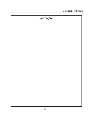 MÓDULO 2 – UNIDADE 6
202
ANOTAÇÕES
 