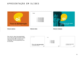 Manual de Identidade Visual da Oi