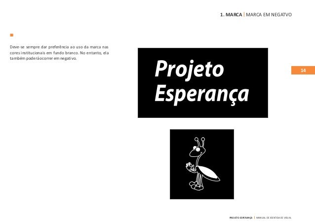 Manual de Identidade Visual logomarca Projeto Esperança part 01
