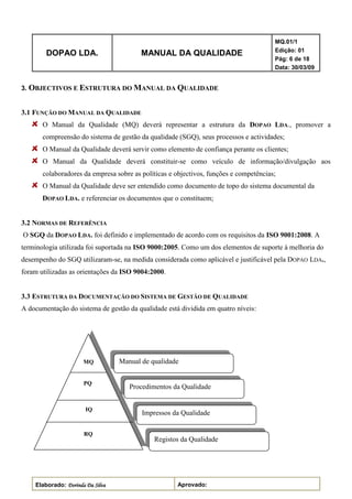 Manual Da Qualidade