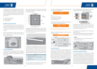 117116
Esgoto
Manual Técnico
Esgoto
Manual Técnico
Com o valor de C tirado da tabela, calculamos o valor do comprimento
das linhas (L) com a seguinte fórmula:
Onde:
L: Comprimento das linhas (metros)
N: Número de pessoas da residência
C:Taxa de infiltração do solo
Para exemplificar, suponhamos uma residência de 5 pessoas, com solo
do tipo 2 ( argila de cor vermelha), onde teremos:
Obs.: Para se obter um melhor desempenho, é recomendado que a
linha tenha no máximo 30 metros de comprimento.
Sendo assim, em nosso exemplo, poderemos construir o sistema com
4 linhas de 12,5 metros.
Trincheiras filtrantes
Este sistema é utilizado quando o solo local não consegue absorver
o esgoto através dos dois sistemas anteriores. É formado por duas
linhas de tubulação, uma sobre a outra, com uma camada de areia
entre elas.A linha superior faz a irrigação e a inferior coleta. Quando o
esgoto passa por esta camada de areia, praticamente eliminam-se as
bactérias existentes, permitindo o lançamento posterior em um curso
d’água, ou sarjeta, conforme o local. Quanto maior a camada de areia
e mais fino o grão de areia (granulometria), melhor é a filtragem.
Uma fossa séptica com 1500 litros de capacidade está apta a atender
uma residência de até 7 pessoas, prevendo-se a sua limpeza a cada 2
anos. Não é recomendável a instalação de uma fossa com capacidade
menor que 1250 litros. O material que permanece diluído no líquido do
esgoto segue pela tubulação até ser distribuído no terreno por um dos
seguintes sistemas:
Sumidouro ou poço absorvente
Irrigação subsuperficial
Trincheiras filtrantes
Sumidouro ou poço absorvente
Ainda muito utilizado no Brasil, trata-se de um buraco aberto no
solo cujas dimensões variam de acordo com a quantidade de esgoto
eliminada e com a porosidade do solo. O fundo do poço deve estar
a 1,5 metros acima do lençol d’água, para evitar a poluição da água
subterrânea.
Para evitar desmoronamentos, as paredes laterais são feitas em
alvenaria, utilizando-se tijolos em crivo que são juntas abertas para
permitir a infiltração no terreno.
Irrigação subsuperficial
Forma utilizada quando o lençol subterrâneo está muito próximo da
superfície do solo. É composta basicamente por tubos de drenagem
que permanecem enterrados, com certo espaçamento entre si. Veja o
esquema abaixo.
Para a sua construção, podem ser utilizados tubos de PVC rígidos
para drenagem, de diâmetro 100 mm, instalados no fundo das valas
conforme esquema da figura:
A declividade dos tubos enterrados deve ser entre 0,25% e 0,5%. Por
exemplo, se tenho uma linha com 10 metros de comprimento, e quero
uma declividade de 0,5%, teremos o seguinte valor de declividade: (10
x 0,5) : 100 = 0,05 metros = 5 cm
O afastamento mínimo recomendado entre as valas é de 1 metro, e
o comprimento das linhas não deverá ser maior que 30 metros. Um
critério aproximado para se dimensionar esse tipo de sistema é o
estimado comprimento total da linha em função do tipo de solo do
local onde será instalado o sistema e do número total de pessoas a
utilizarem a habitação considerada. Neste caso consultamos a tabela:
O valor de C representa a taxa de infiltração do solo. Quanto maior o
valor, mais facilidade o líquido terá para se infiltrar no solo.
4 x 12,50 = 50 metros
L = 300. N
C
L = 300. 5 = 50 metros
30
LUVA DE CORRER OU LUVA DUPLA CONJUGADA
Tipo de Solo C
1 Argila compacta de cor branca 20
2 Argila de cor vermelha ou marrom, medianamente compacta 30
3 Argila com areia 50
4 Areia com pouca argila 75
5 Areia 90
Para a sua construção, podem ser utilizados tubos de PVC rígidos para
drenagem, de diâmetro 100 mm, dispostos conforme figura:
A declividade dos tubos enterrados é entre 0,25 % e 0,3 %. Por
exemplo, se tenho uma linha com 10 metros de comprimento, e quero
uma declividade de 0,25%, teremos o seguinte valor de declividade:
(10 x 0,25) :100 = 0,025 metros = 2,5 cm
As valas deverão ter uma profundidade de 1,20 a 1,50 metros, com
largura de 0,50 metros.
A extensão mínima das linhas deverá ser de 6 metros por pessoa. Não
é recomendado menos de 2 valas para atender uma fossa séptica.
EXEMPLO
Em uma residência com 4 pessoas, teremos um sistema com 4
linhas de 6 metros cada uma.
Sistemas de Tratamento Coletivo
A outra solução adotada para coleta, afastamento e tratamento
do esgoto com transporte hídrico é o SISTEMA COLETIVO. É o mais
recomendado por não despejar no solo qualquer tipo de resíduo de
esgoto, visto que é coletado diretamente por uma rede de tubulações,
que o encaminha para um adequado tratamento. Os esgotos das casas
e comércios em geral são encaminhados pelo coletor predial até uma
rede coletora chamada de coletor público. Este passa pelas ruas da
cidade, enterrado, encaminhando-se até um local onde se efetua o
tratamento do esgoto: a ESTAÇÃO DETRATAMENTO DE ESGOTO – ETE.
 