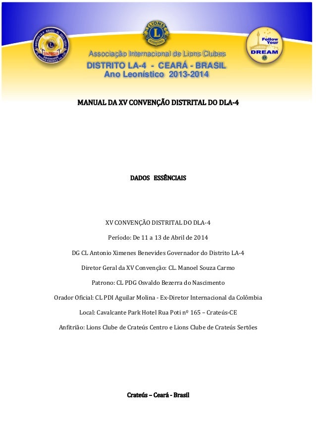 Manual da xv convenção atualizado