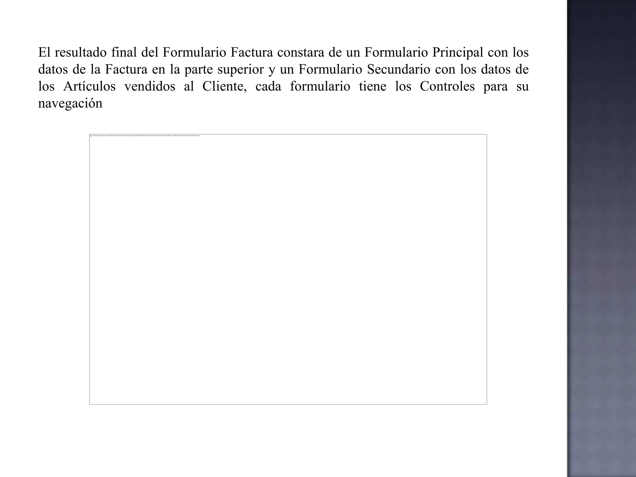 FormulariosUso de formulariosPara ver, escribir y cambiar datos de manera sencilla directamente en una tabla, cree un formulario. Al abrir un formulario, Microsoft Access recupera los datos de una o más tablas, y los muestra en la pantalla con el diseño elegido en el Asistente para formularios, o con un diseño que haya creado en la vista Diseño (vista Diseño: ventana que muestra el diseño de estos objetos de base de datos: tablas, consultas, formularios, informes, macros y páginas de acceso a datos. En la vista Diseño, puede crear objetos de base de datos nuevos y modificar el diseño de otros existentes.).
