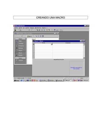 CREANDO UNA MACRO
 