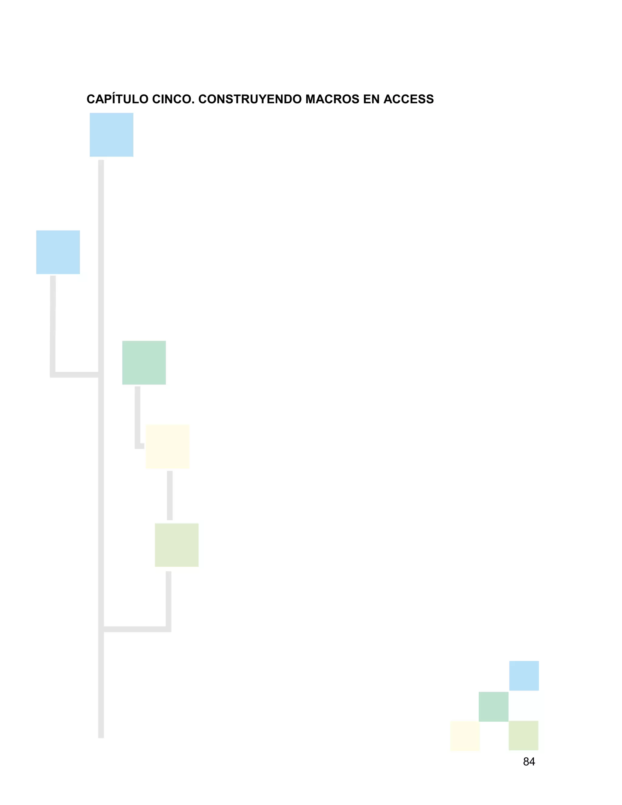 84
CAPÍTULO CINCO. CONSTRUYENDO MACROS EN ACCESS
 