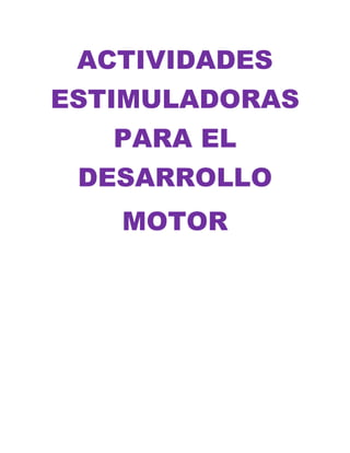 Manual de actividades | PDF