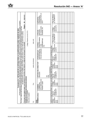 Resolución 842 — Anexo ‘A’




VÁLIDO A PARTIR DEL 1o DE JUNIO DE 2011                           77
 