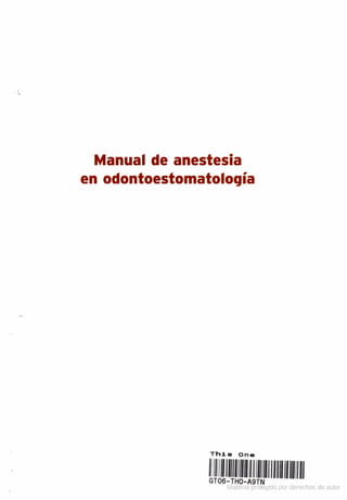 Manual de anestesia