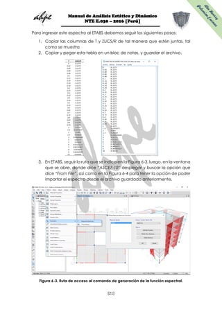 Manual de análisis estático y dinámico según la nte e.030 2016 [ahpe] | PDF