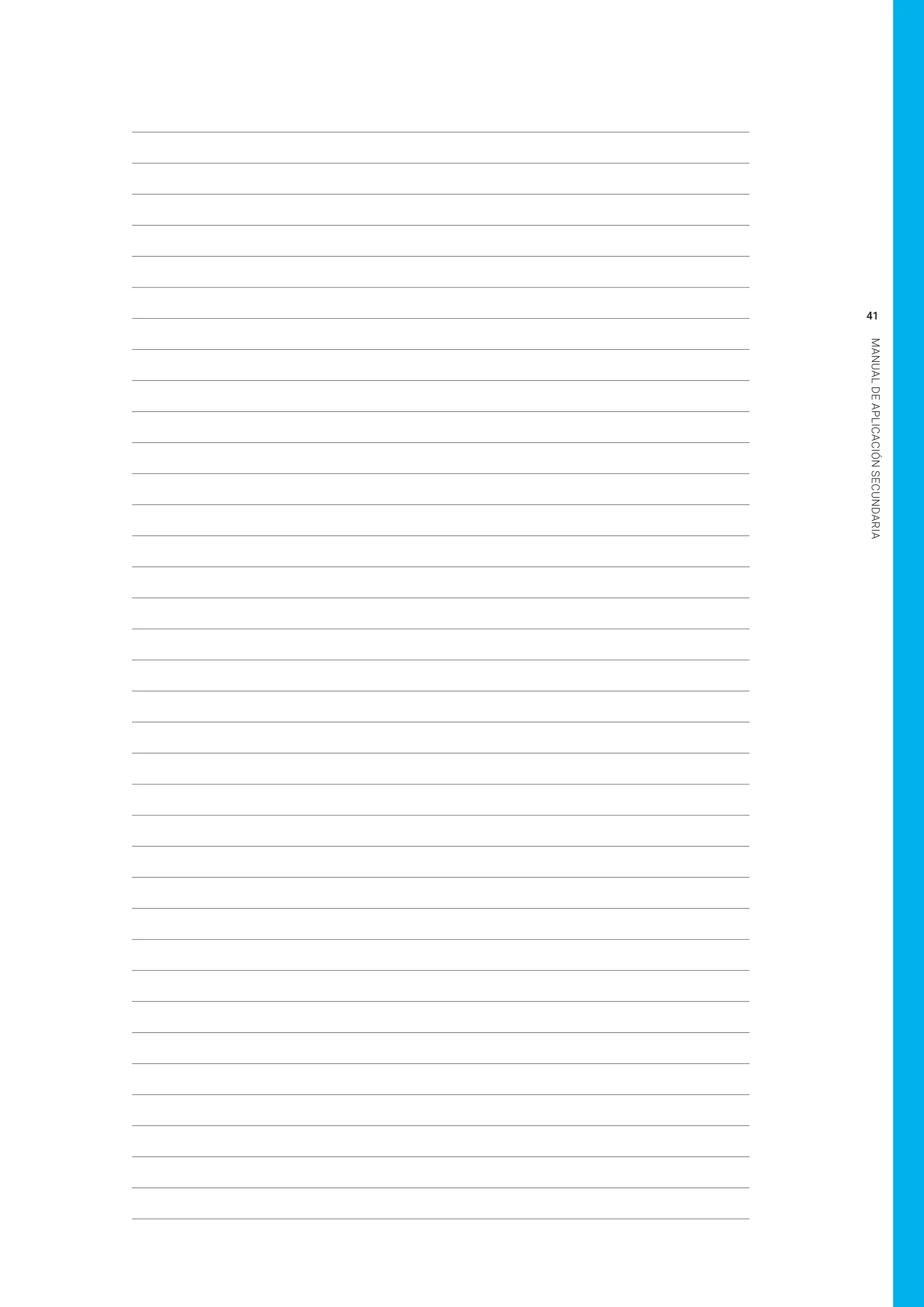 41
MANUALDEAPLICACIÓNSECUNDARIA
 