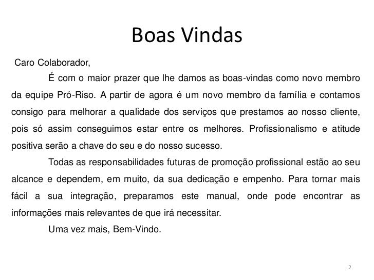 Manual de apresentação novos colaboradores - google docs