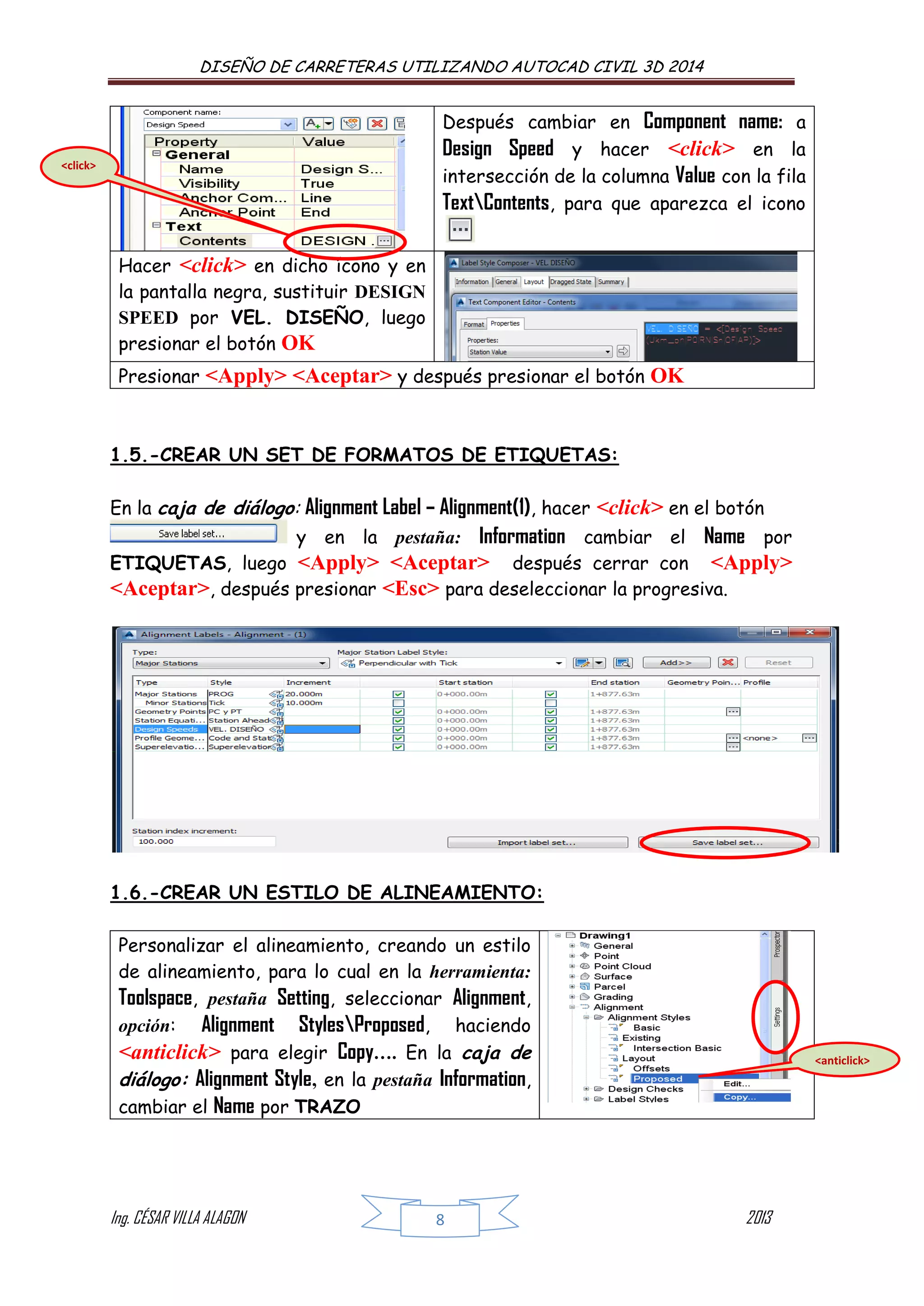 Manual de autocad + civil+3 d 2014 para carreteras | PDF