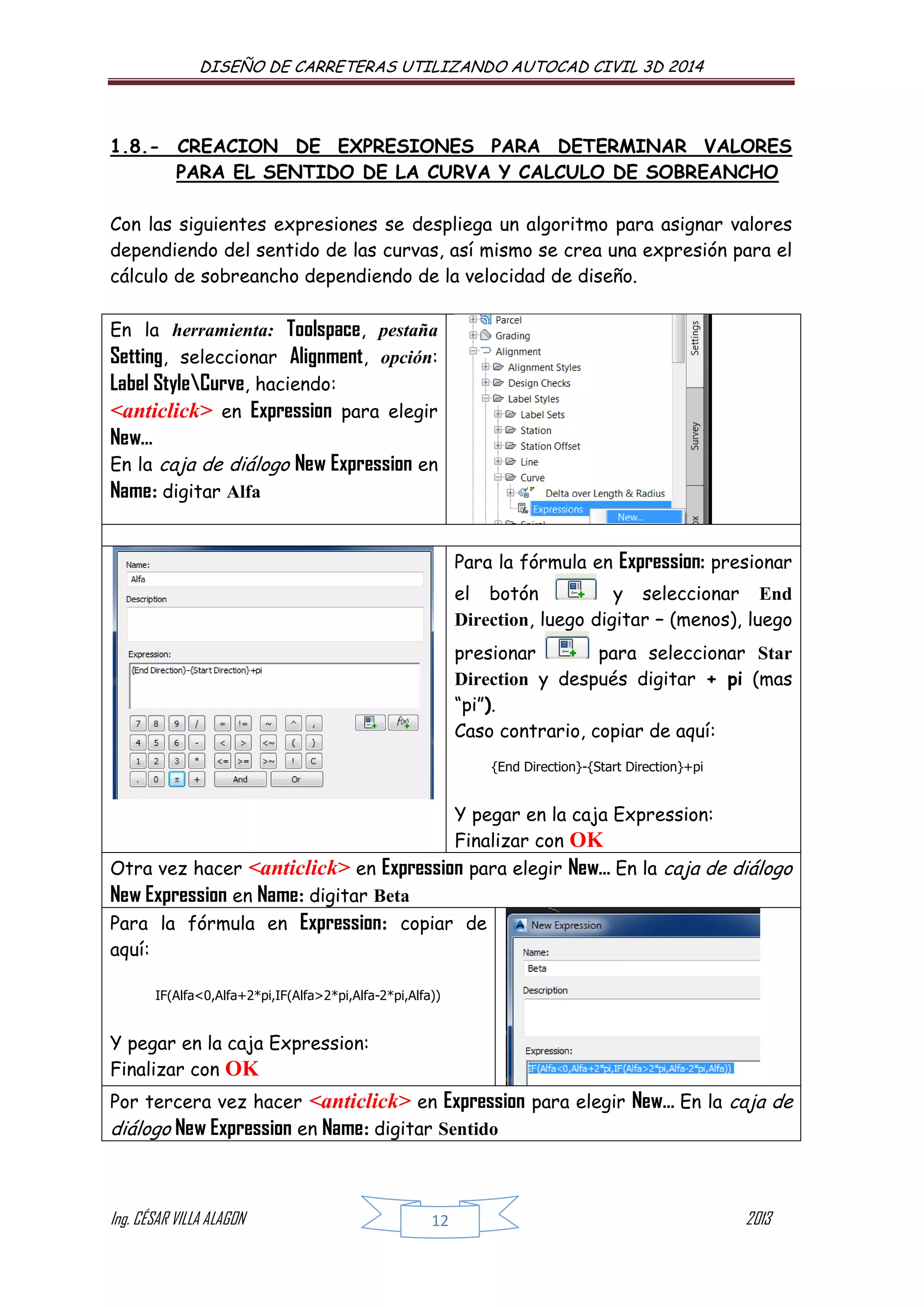 Manual de autocad + civil+3 d 2014 para carreteras | PDF