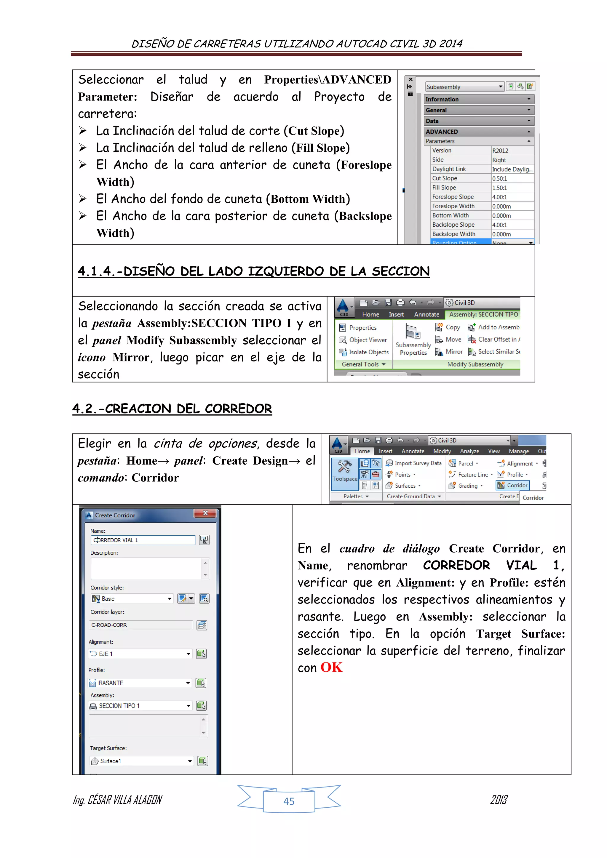 Manual de autocad + civil+3 d 2014 para carreteras | PDF