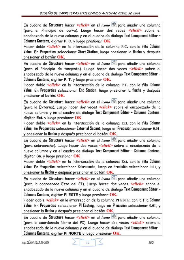 Manual de autocad + civil+3 d 2014 para carreteras | PDF