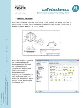 Manual de autodesk inventor 2013 | PDF