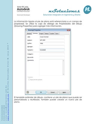 Manual de autodesk inventor 2013 | PDF