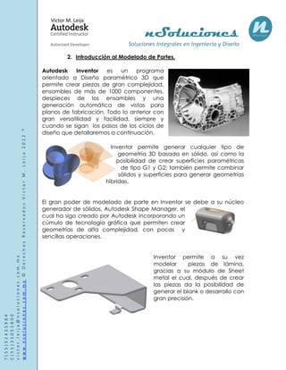 Manual de autodesk inventor 2013 | PDF