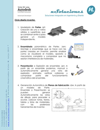 Manual de autodesk inventor 2013 | PDF