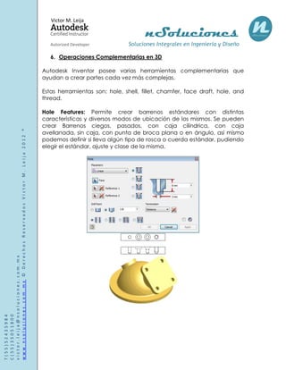 Draft Inventor Manual de autodesk inventor 2013 | PDF