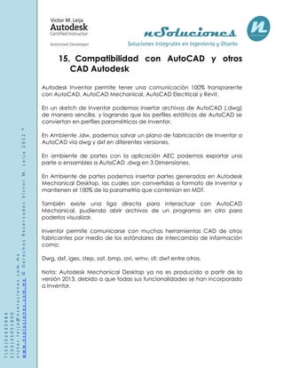 Manual de autodesk inventor 2013 | PDF