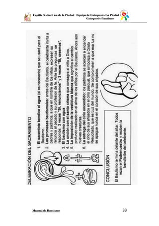 Capilla Nstra.S ra. de la Piedad Equipo de Catequesis La Piedad
Catequesis Bautismo
Manual de Bautismo 33
 