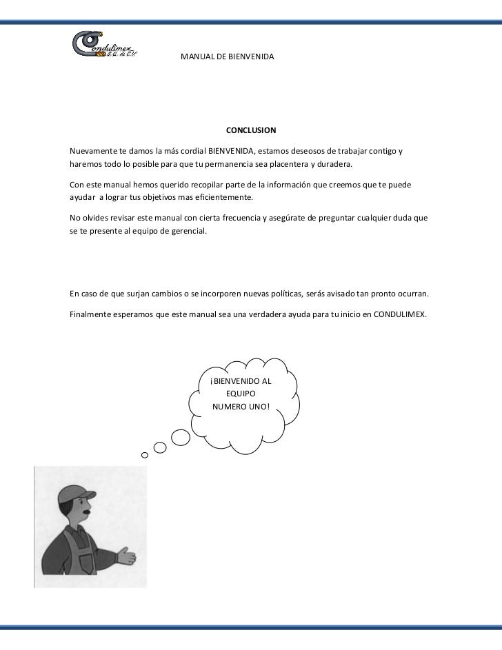 Manual De Bienvenida