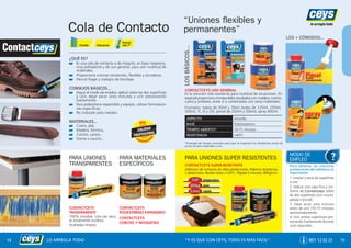 14 15 COLA DE CONTACTO 2013 2/9/13 13:23 P gina 1
C M Y CM MY CY CMY K
?
 