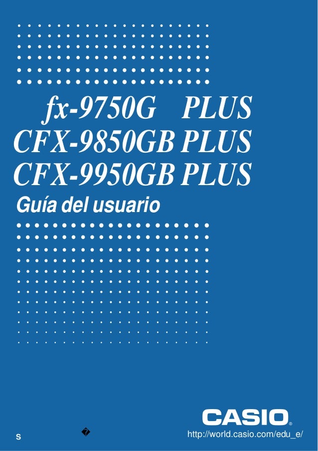 Manual de uso calculadora casio fx-82sx