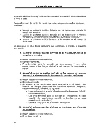 Manual de capacitacion normas de seguridad y salud en el trabajo | PDF