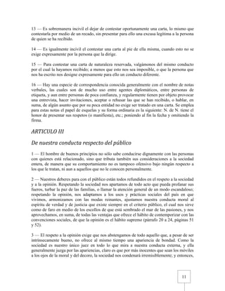 Urbanidad de Carreño